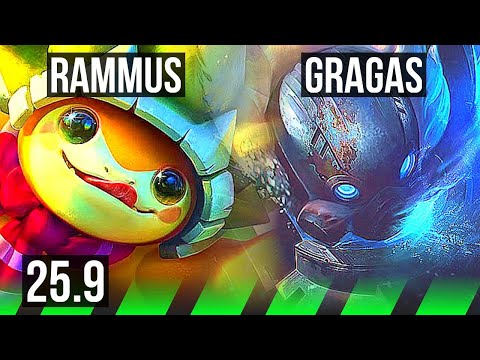 RAMMUS vs GRAGAS (JGL) | Legendary, 27k DMG | NA Master | 25.9
