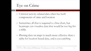 7.3.13 Visualization for Law and Order - Video 7: The Analytics Edge
