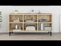 Mobile TV con Gambe in Metallo Rovere Sonoma 103,5x30x50 cm - Foto miniatura 1