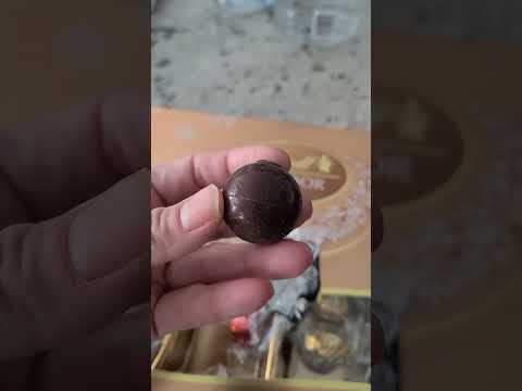 Delicious smooth and rich Lindt Lindor 60% Extra Dark Chocolate Truffles, sweet for holidays #shorts