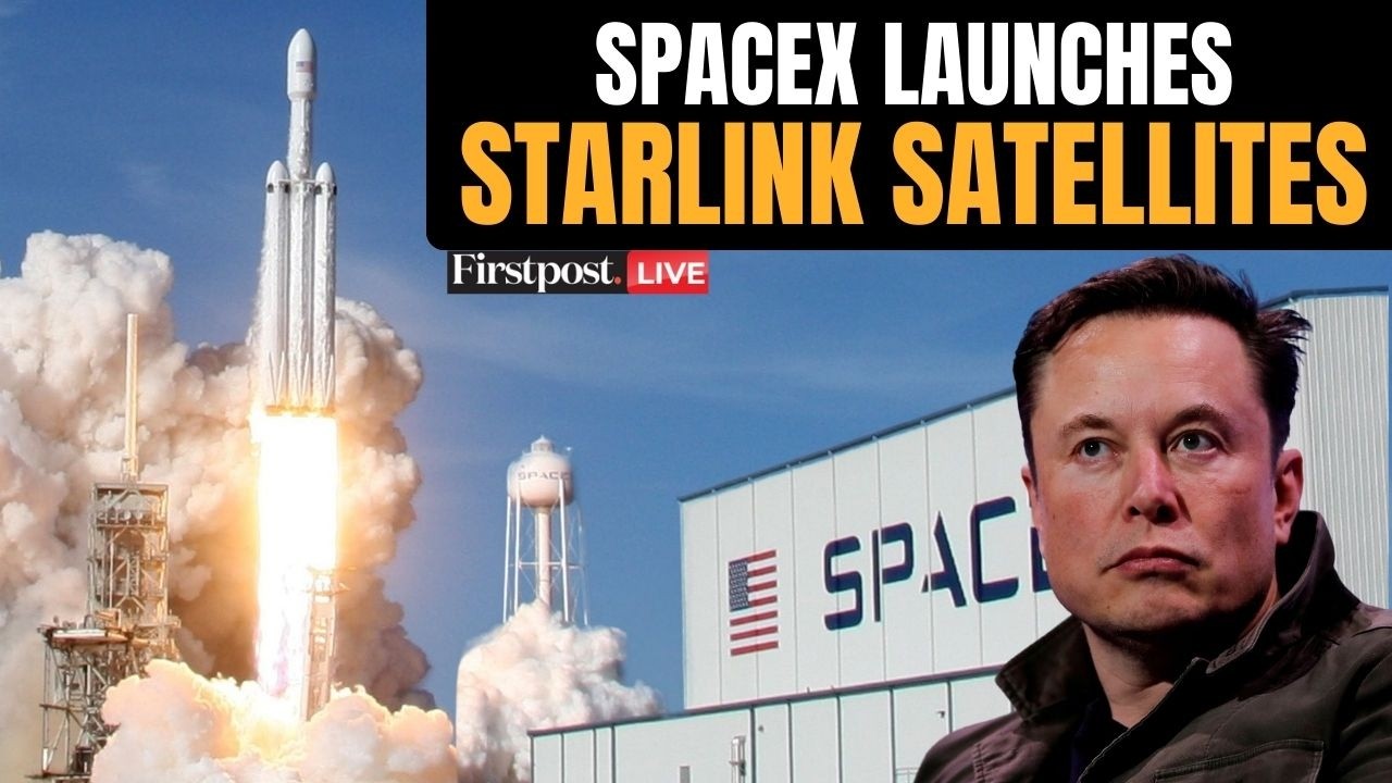 LIVE: SpaceX Falcon 9 Launches 29 Starlink Satellites From Florida | Firstpost | N18G
