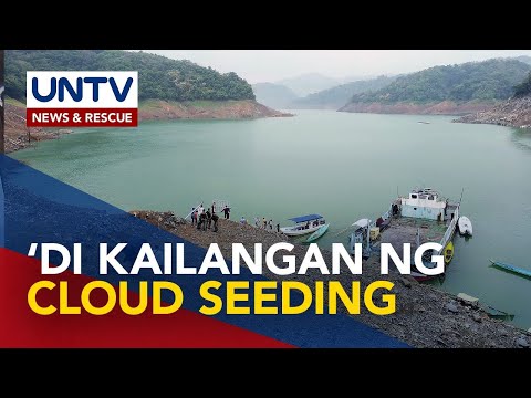 Lebel ng tubig sa Angat Dam, patuloy sa pagbaba; Cloud seeding, hindi pa kailangan