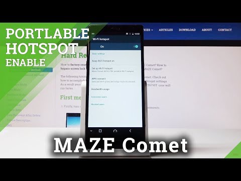 How to Activate Portable Hotspot in Maze Comet - Share Wi-Fi Network
