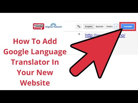 How to add google language translator in your new website