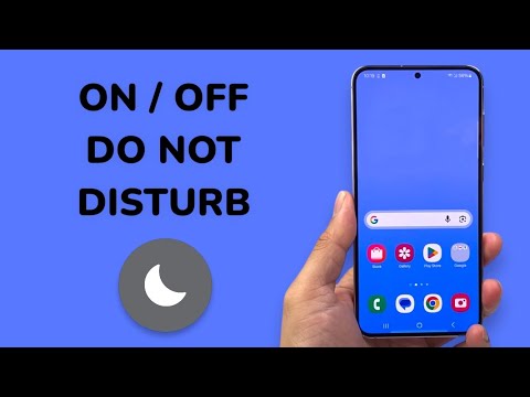 How To Turn On / Off Do Not Disturb On Samsung Phone