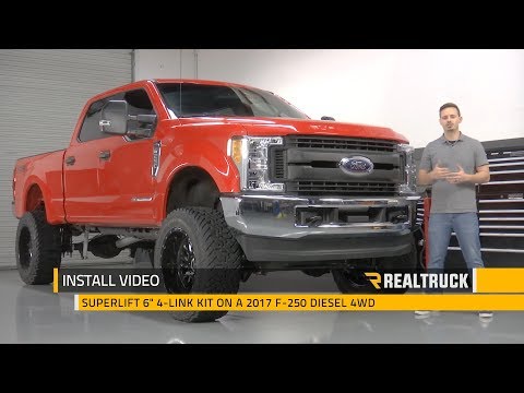How to Install Superlift 6" 4-Link Lift Kits on a 2017 Ford F-250 Super Duty Diesel