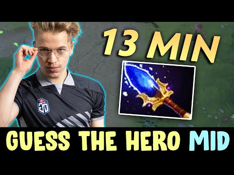 Guess the hero — Topson 13 min Aghanim on MID