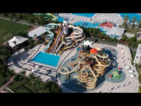 TITANIC BEACH LARA HOTEL 5* - All Inclusive Antalya Turkey. Aerial Drone.