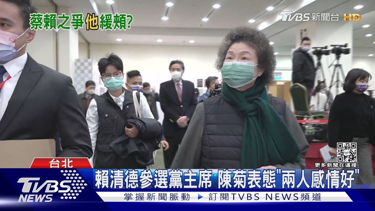 賴清德參選黨主席　陳菊表態「兩人感情好」