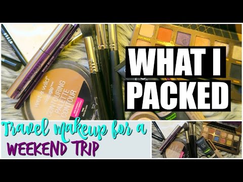 WHAT I PACKED: Travel Makeup for a Weekend Trip! (Multitasking Makeup) Video