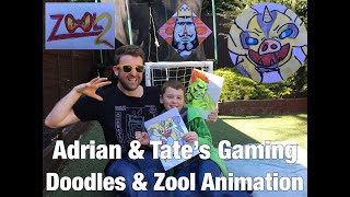 Tate & Adrian's Crazy Gaming Doodles & Zool Cartoon!