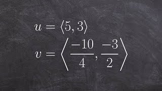 Learn how to determine if two vectors are parallel, orthogonal or neither