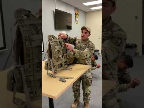Molle II ruck set up and packing