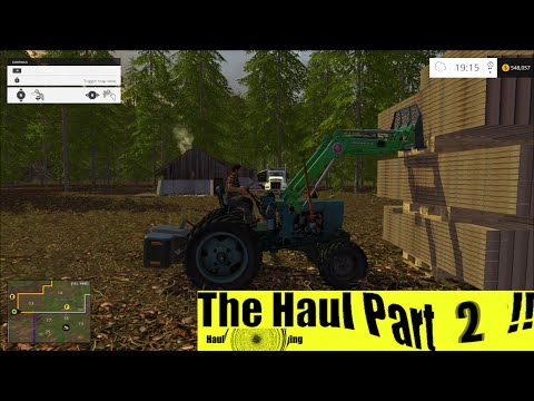 Farming simulator 2015 Hauling logs to the mill part  2