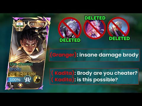 TOP 1 GLOBAL BRODY CRAZY 1 SHOT BUILD IS HERE!!🔥😱 ( 100% BROKEN!! ) - MUST TRY