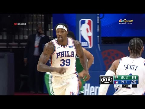 Dwight Howard's first slam/points in a Sixers uniform