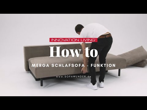 INNOVATION MERGA Schlafsofa mit Bettkasten - Umbau zu Bett [Tutorial] | Sofawunder.de