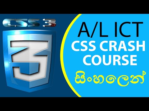 A/L ICT CSS Crash Course සිංහලෙන් | CSS