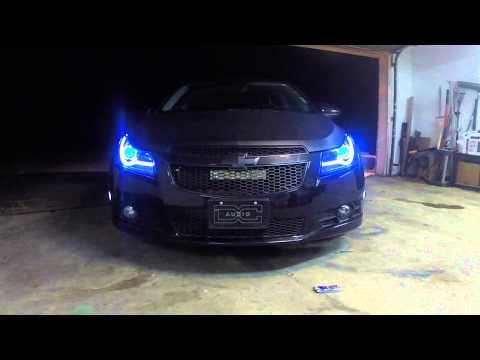 Green demon eyes on a 2014 Chevy Cruze
