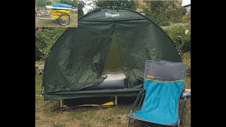 Bau meines Fahrrad-Zelt-Anhängers   Construction of a bicycle tent trailer