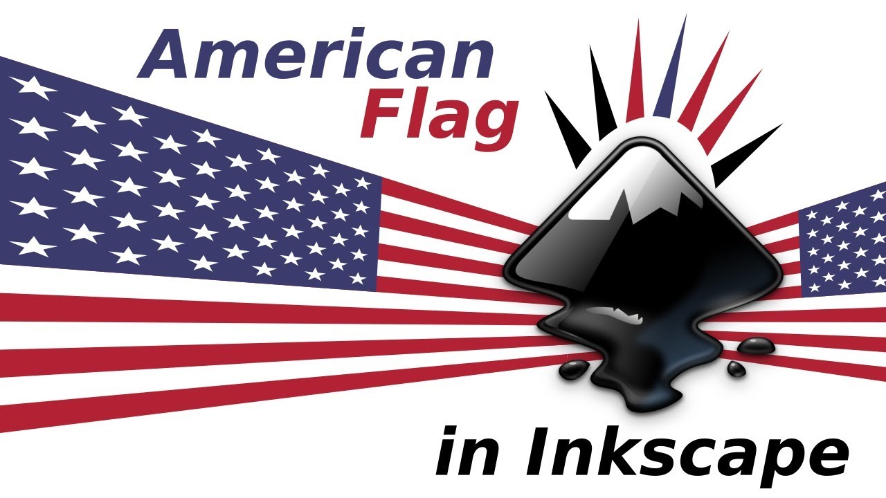 American Flag in Inkscape