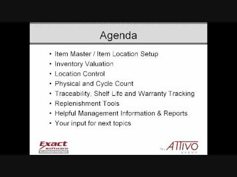 Inventory Control Techniques for Macola part 1