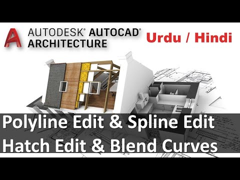 Learn AutoCAD Course | Polyline Edit | Spline Edit | Hatch Edit | Blend Curves