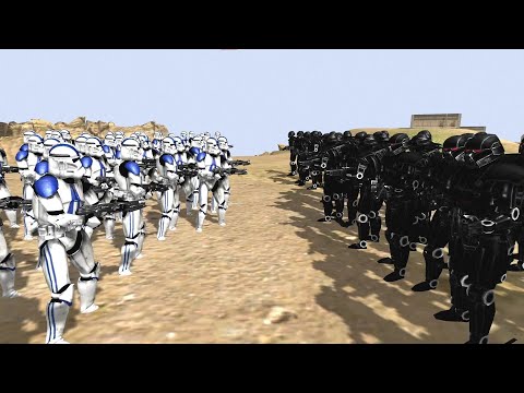 501st Legion VS Dark Troopers | Galaxy at War (Mod) | NPC War