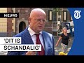 Demonstranten belagen politici