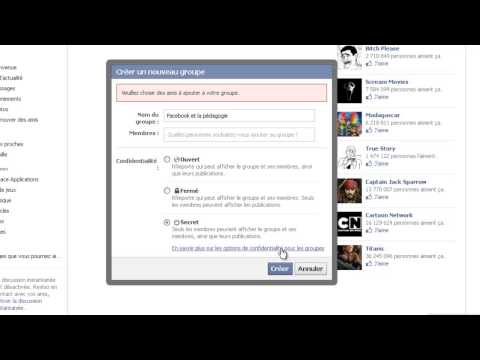 comment ouvrir groupe facebook