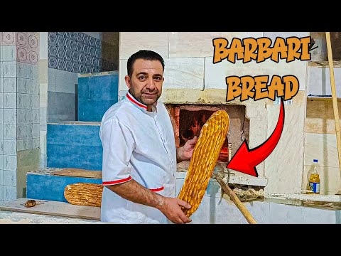 baking Traditional Persian Barbari Bread in 2023 😱