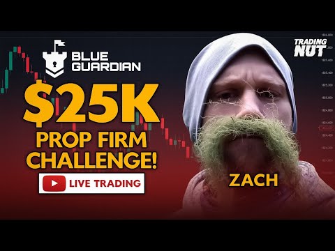LIVE NY SESSION: 1 Minute Trader Takes Blue Guardian $25k Challenge