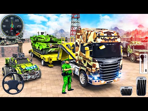 Army Cargo Truck Simulator 3D - US Airplane Vehicle Transporter Truck Driving - Android GamePlay #2