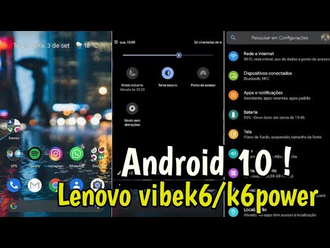 ROM ANDROID 10 LENOVO VIBE K6/K6 POWER!
