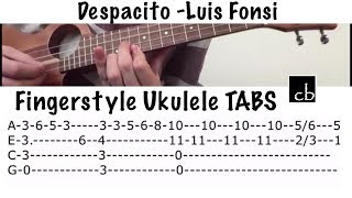 DESPACITO FINGERSTYLE Ukulele Tutorial Acordes - Chordify