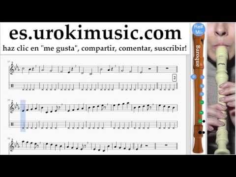 Tutorial de flauta dulce B. Justin Bieber - Sorry Clases Notas Parte#1 um-i927