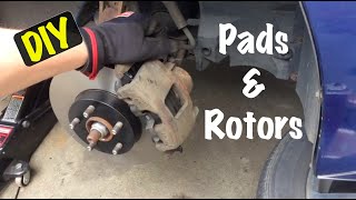2003 04 05 Chevrolet Cavalier & Pontiac Sunfire Front Disc Brake Rotor & Pads Replacement