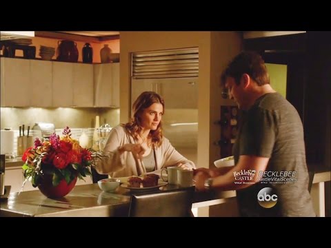 Castle 7x20  First Scene "Sleeper" Beckett Asks Castle to See Dr Burke About his Dreams