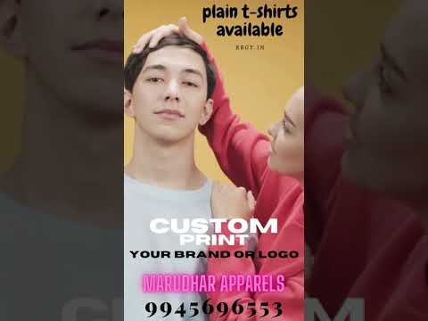 Cotton white custom printed t shirts
