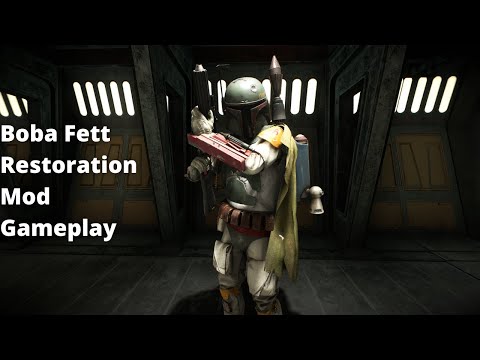 Star Wars Battlefront II - Boba Fett Restoration Mod Gameplay (Shiny Metal Edition)
