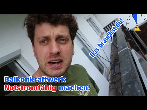 How to make your balcony power plant emergency-ready?