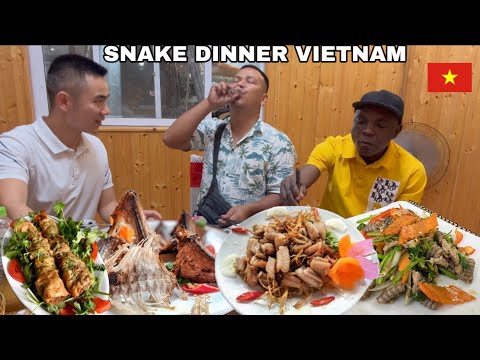 Dinner With Snake Meat | The Best Snake Restaurant in Hanoi Vietnam 🇻🇳