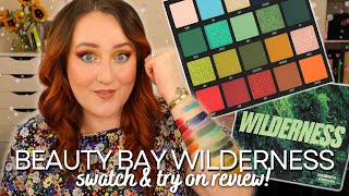 BEAUTY BAY WILDERNESS EYESHADOW PALETTE SWATCHES & REVIEW! *NEW* Limited Edition Eye Shadow Haul