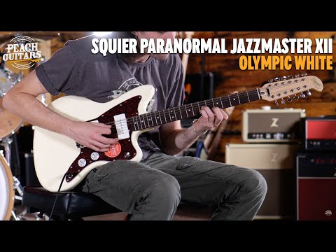 Squier Paranormal Jazzmaster XII - Laurel - Olympic White - 12-String image 10