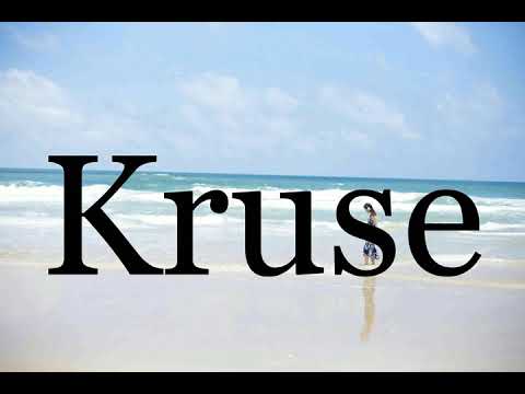 How To Pronounce Kruse🌈🌈🌈🌈🌈🌈Pronunciation Of Kruse