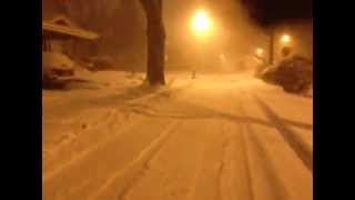 preview picture of video 'Winter Storm nemo : blizzard in NEW YORK #blizzard #nemo , 9 feb 2013'