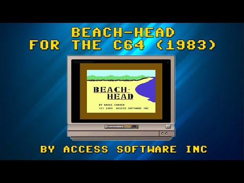 Beach-Head (1983) - Commodore 64 Classic Unboxing & Gameplay