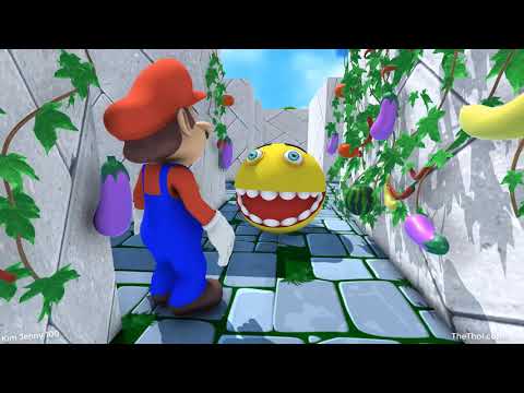 Cartoon Super Mario vs Wreck it Ralph 2 , Angry bird -  Pacman 3D Cartoons Part 8 - Kim100