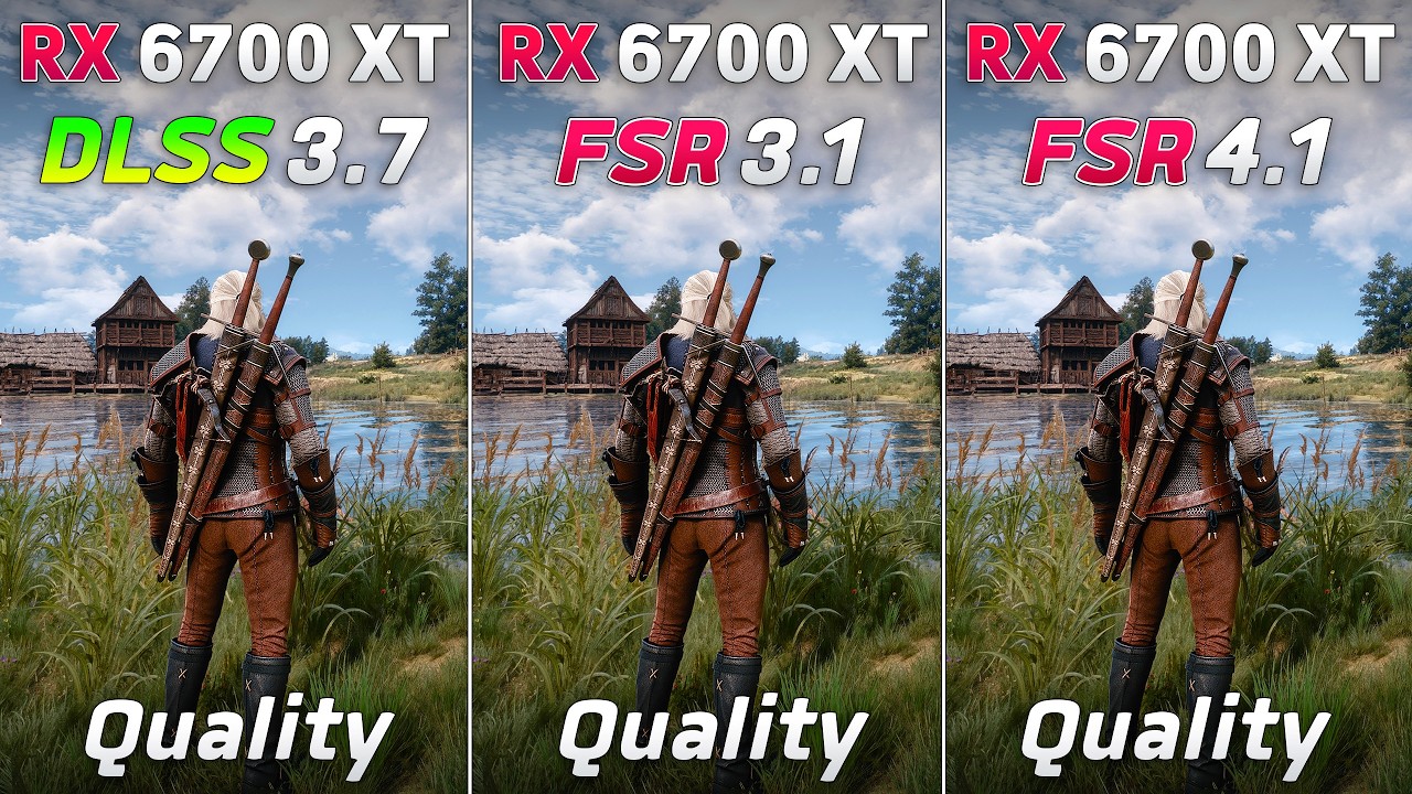 RX 6700 XT : DLSS 3.7 vs FSR 4.1 vs FSR 3.1 - Test in 10 Games