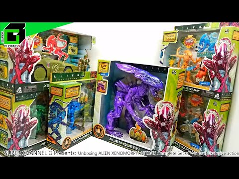 Unboxing ALIEN XENOMORPH ATTACK Complete Set of Walmart Exclusive action figures!